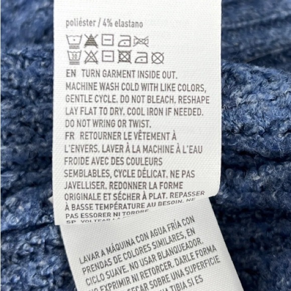 American Eagle Waffle Knit Heather Blue Sweater size XS - Picture 8 of 9